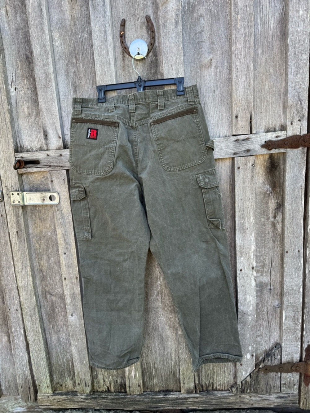 WRANGLER® RIGGS WORKWEAR® Ripstop Ranger Cargo Pant 36x 32(actual 36x30.5) green - Picture 3 of 7